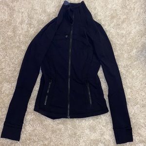 Lululemon jacket worn once zip up navy blue